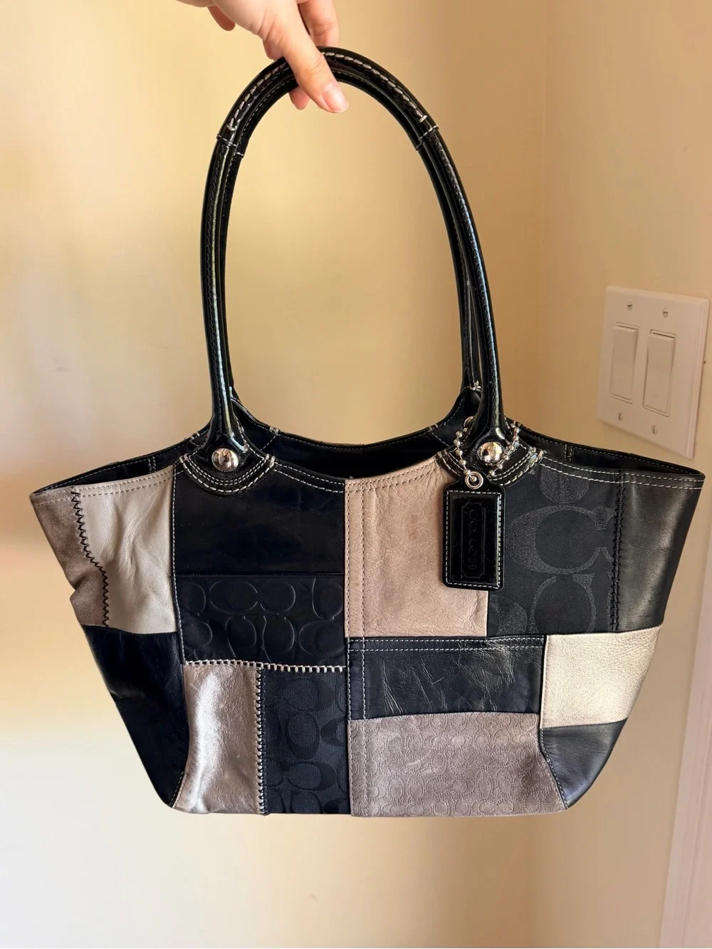 Vintage Coach Bleecker Signature Patchwork Tote (F14045)